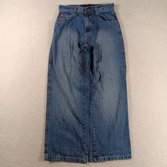 Vintage Southpole Jeans Mens 29x29 Blue Denim Red Tab 3180 Streetwear Baggy - Picture 4 of 15